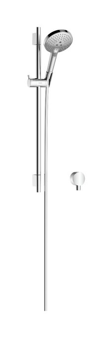 Shower set 120 3jet PowderRain with shower bar 65 cm and wall outlet