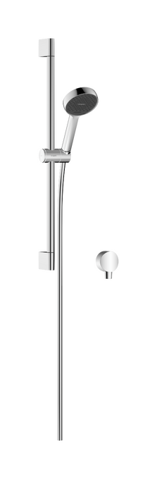 Shower set 95 2jet 2.5 GPM with shower bar 65 cm and wall outlet