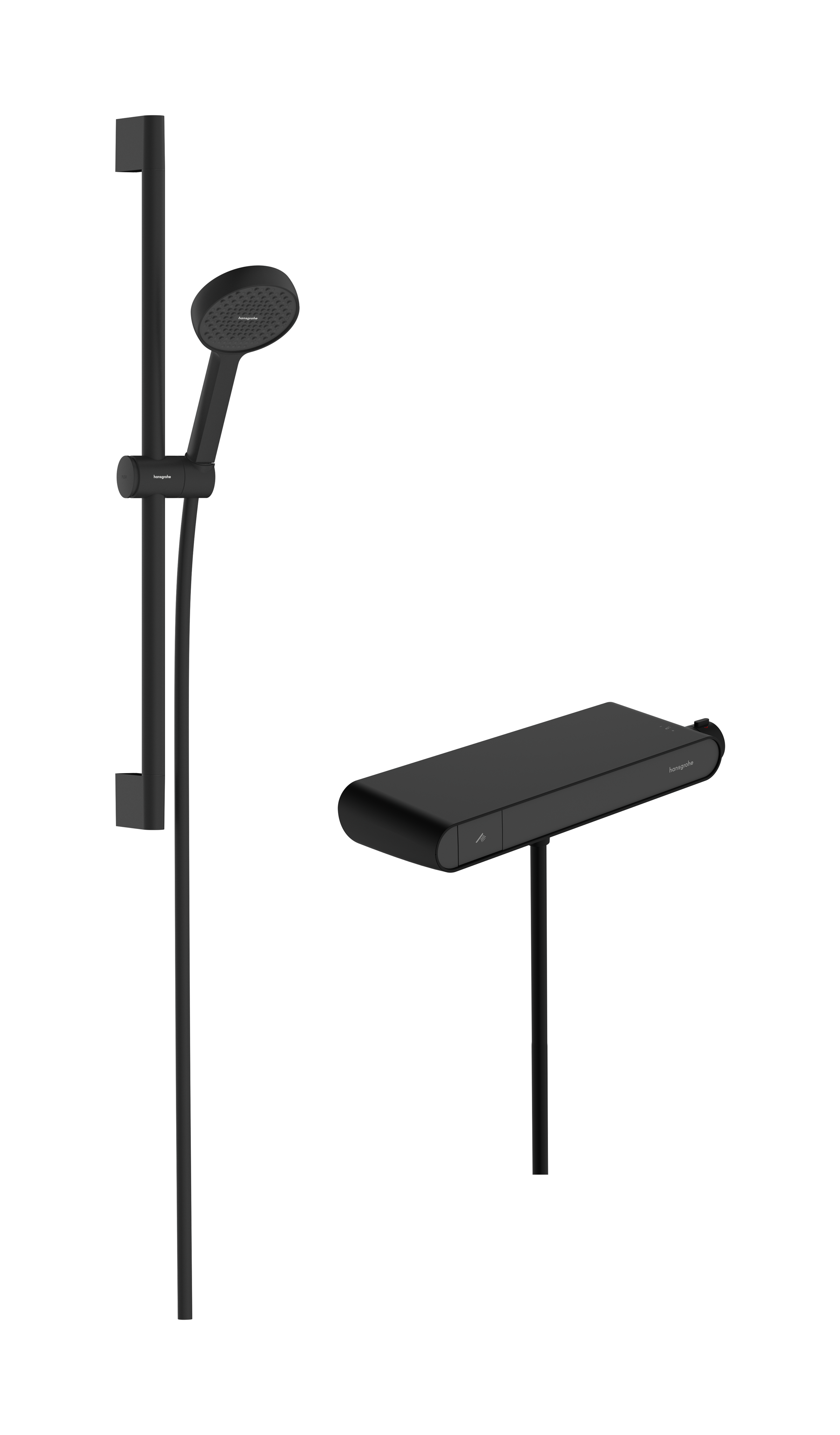 Brusersystem til frembygning 95 2jet EcoSmart med ShowerTablet Select 360 og bruserstang 65 cm