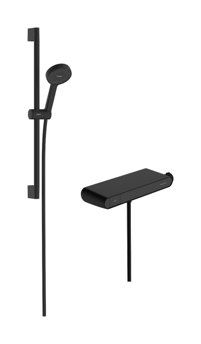 Sistema doccia esterno 95 2jet eEcoSmart con ShowerTablet Select 360 e asta doccia 65 cm