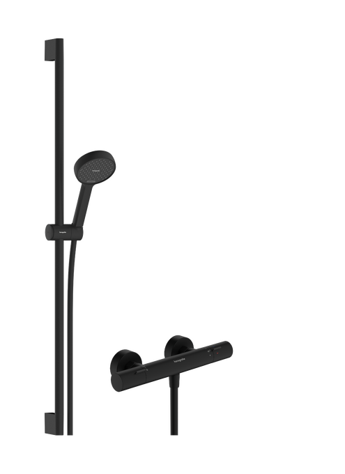 Sistema doccia esterno 95 2jet EcoSmart con Ecostat Fine e asta doccia 90 cm