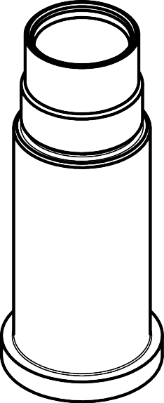Extension 60 mm for bath mixer floor-standing