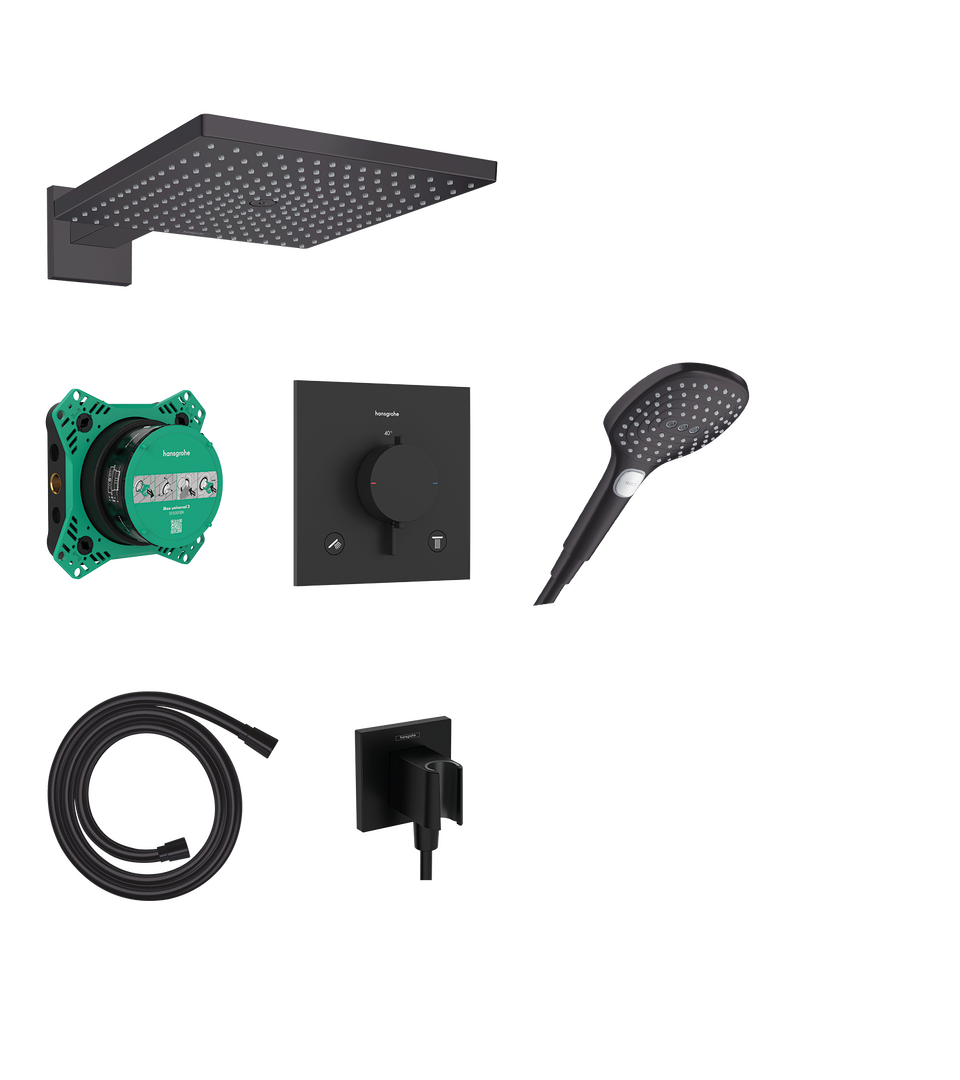 Design ShowerSet 300 1jet with Ecostat Comfort E and basic set iBox universal 2