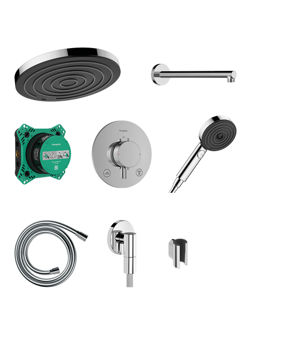 Design ShowerSet 260 1jet with Ecostat Comfort S and basic set iBox universal 2