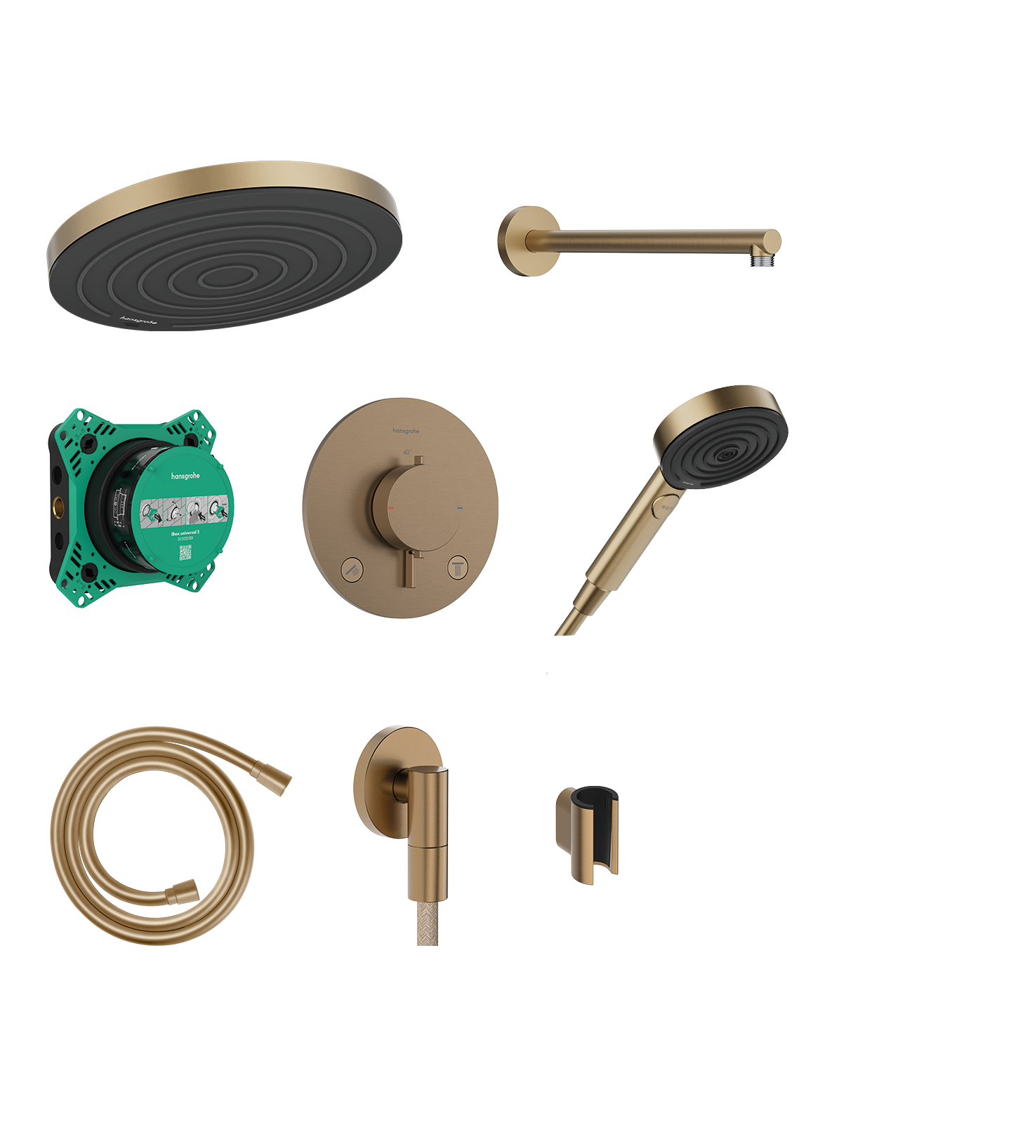 Design ShowerSet 260 1jet with Ecostat Comfort S and basic set iBox universal 2