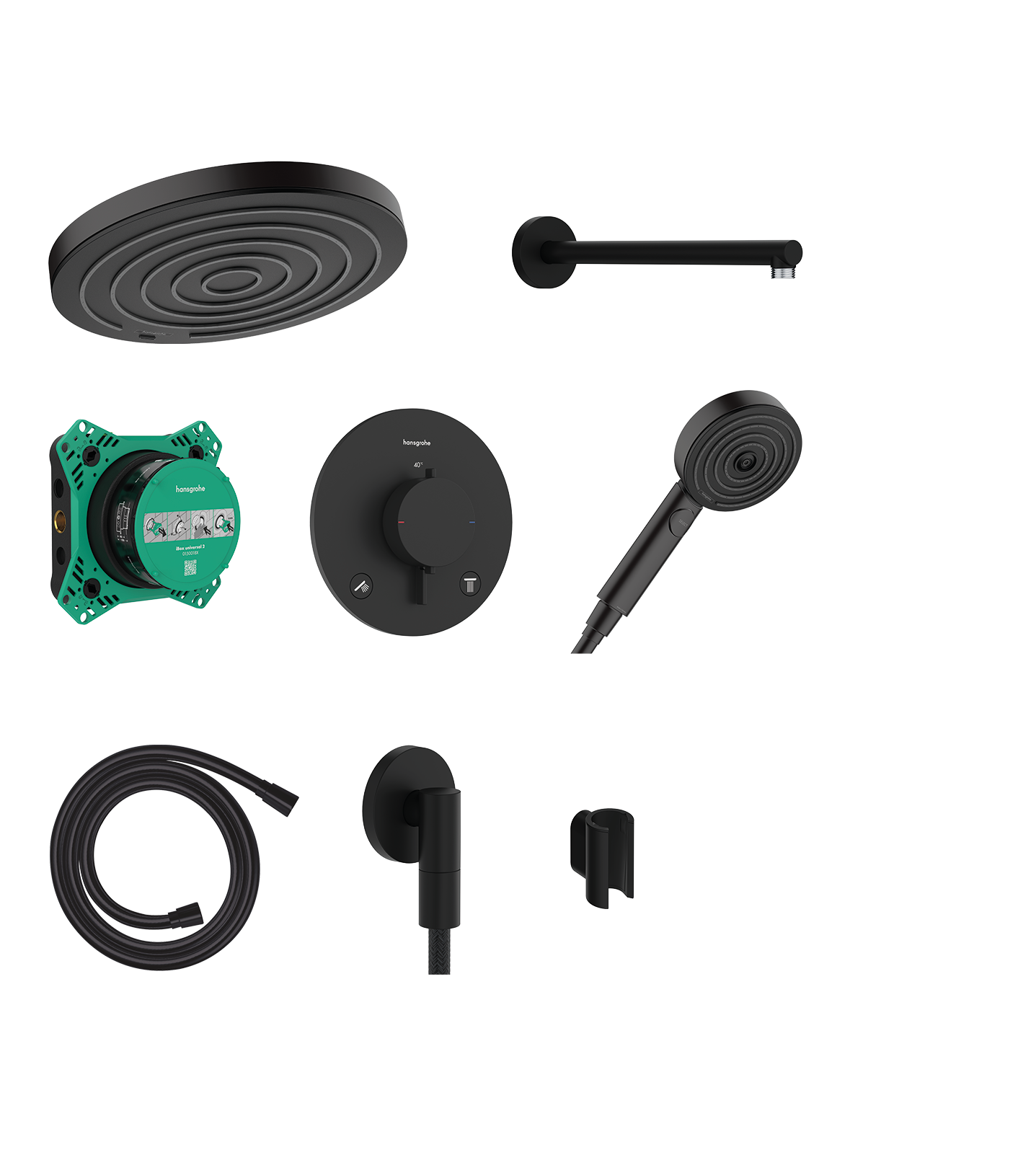 Design ShowerSet 260 1jet with Ecostat Comfort S and basic set iBox universal 2