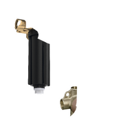 Rough, 2-Jet Ceiling Mount Showerhead with 2-way Green Diverter