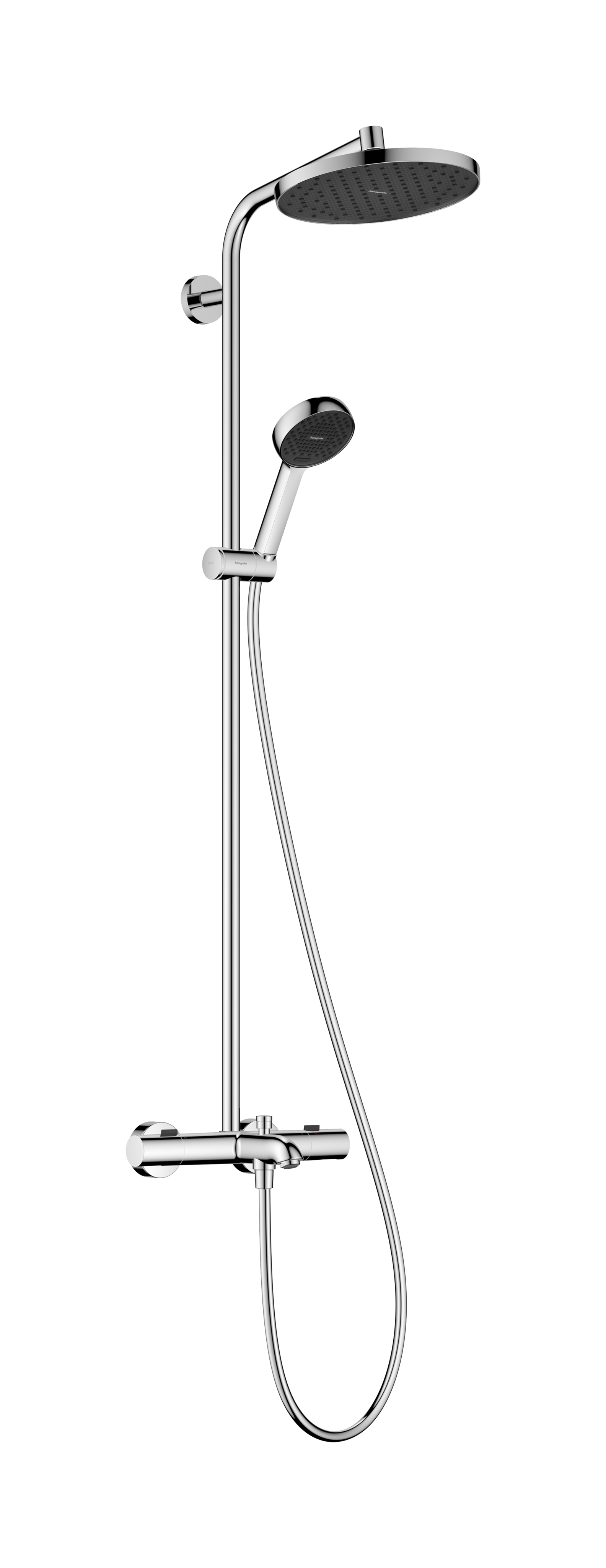 Activera S Showerpipe 240 1jet 2 ticks with bath thermostat Ecostat Fine