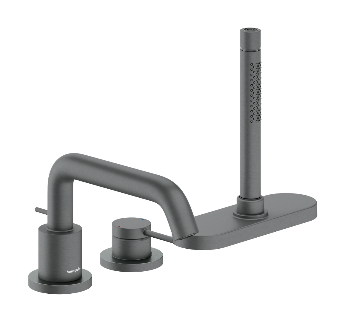 3-hole rim mounted single lever bath mixer with sBox
