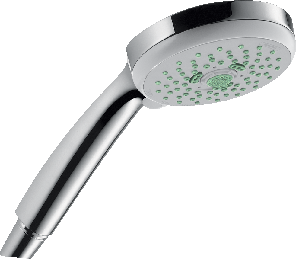 0Hansgrohe 04072930 Croma C 100 3-Spray Hand Shower in Polished Brass0 