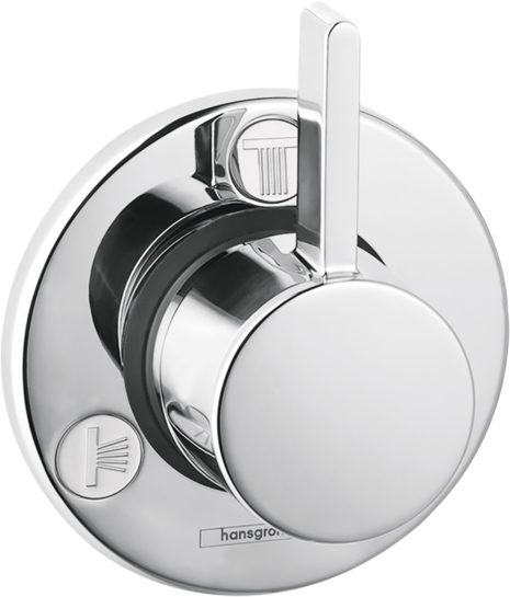Hansgrohe Ecostat Universal - Grifo de bañera termostático, con 2 salidas,  cromo 13123000