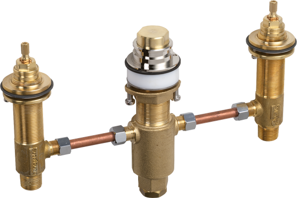 Rough, 3-Hole Roman Tub Set