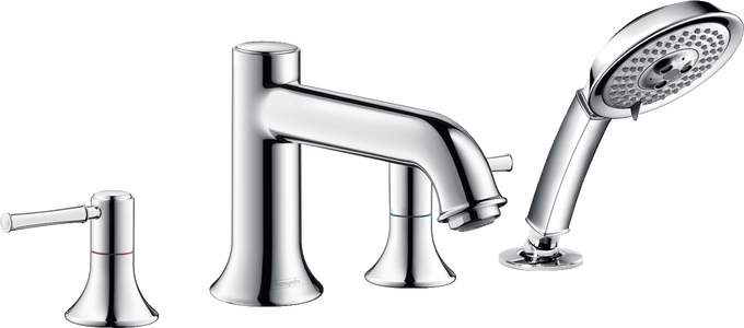 4-hole rim mounted bath mixer
