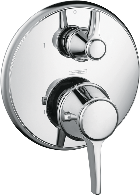 Thermostatic Trim with Volume Control and Diverter, Round Thermostatic Trim with Volume Control and Diverter, Round