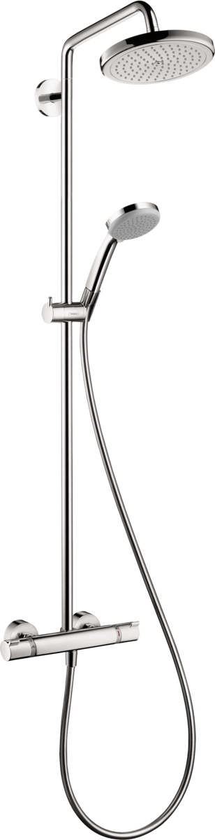 hansgrohe Showerpipes: Croma, 1 mode, Art. 27185001 | Hansgrohe Pro US