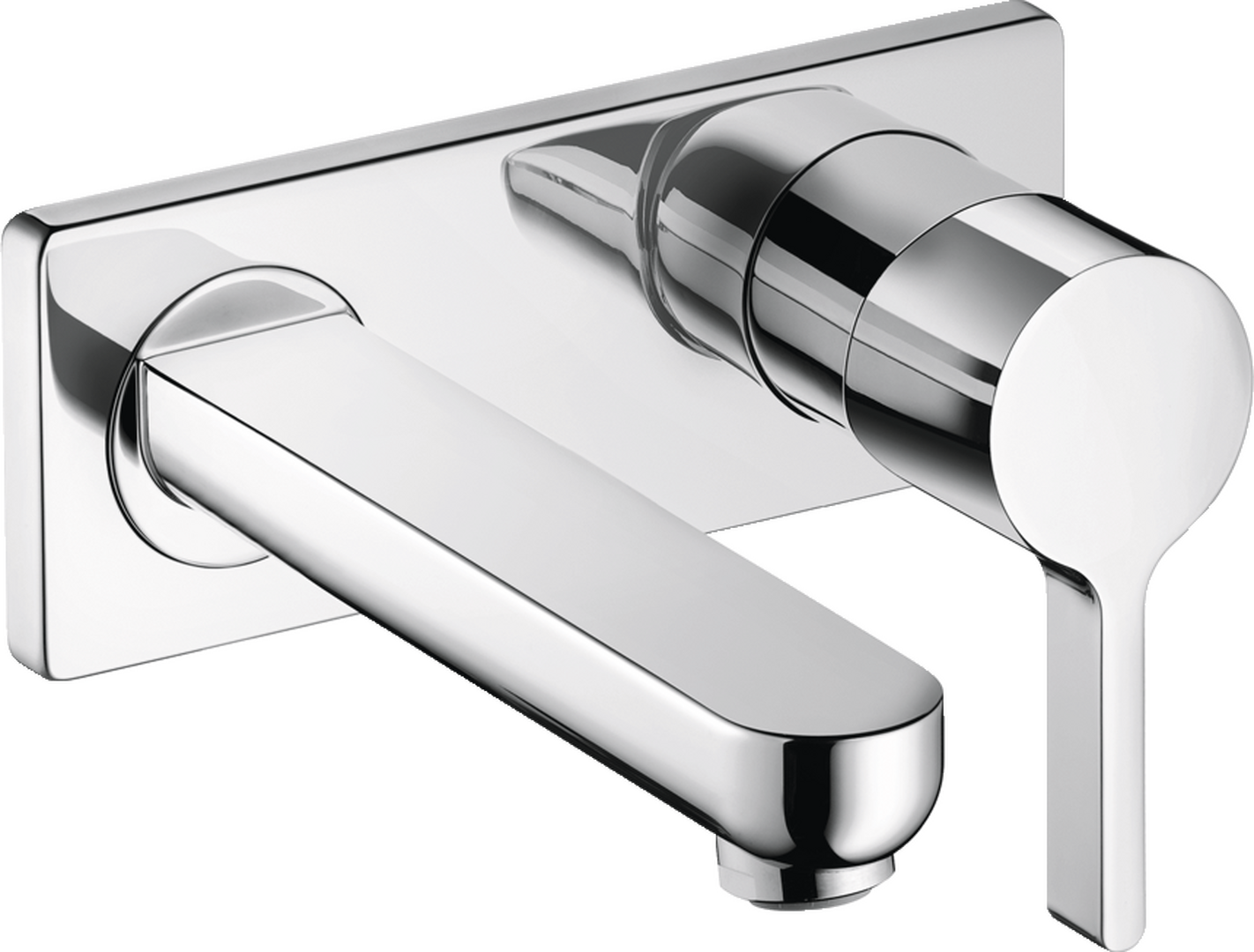 Single lever basin mixer for concealed installation wall-mounted with spout 22.5 cm