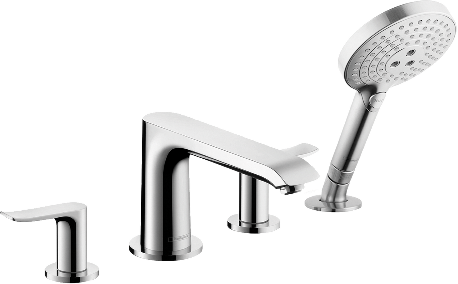 4-Hole Roman Tub Set Trim with 1.75 GPM Handshower