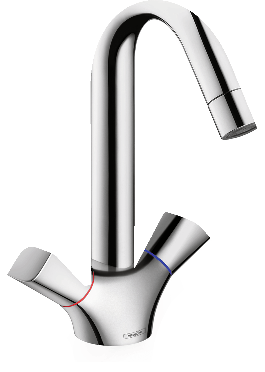 2-handle basin mixer 150 with pop-up waste set