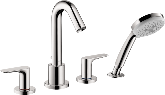 4-Hole Roman Tub Set Trim with 2.0 GPM Handshower 4-Hole Roman Tub Set Trim with 2.0 GPM Handshower