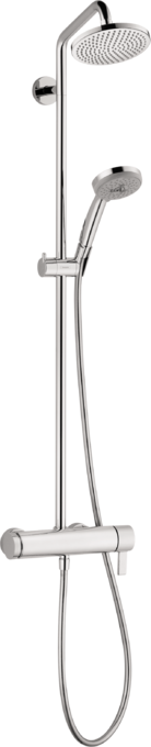 Showerpipe 160 1jet 2.0 GPM with single lever mixer pressure balance