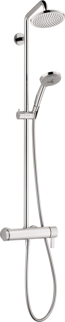 Showerpipe 160 1jet 2.0 GPM with single lever mixer pressure balance