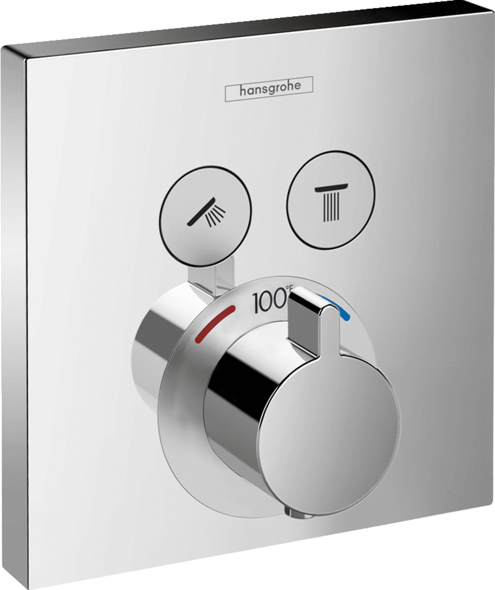 mattweiß 15763700 Hansgrohe ShowerSelect Thermostat Unterputz