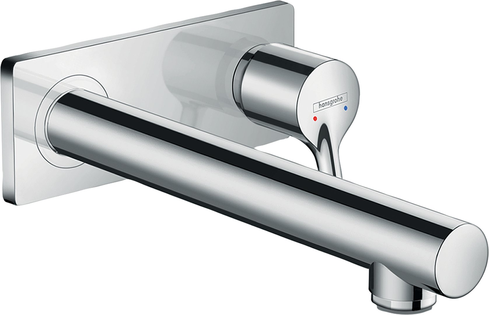 Single lever basin mixer for concealed installation wall-mounted with spout 22