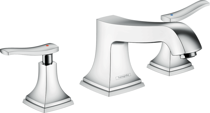 3-Hole Roman Tub Set Trim with Lever Handles 3-Hole Roman Tub Set Trim with Lever Handles