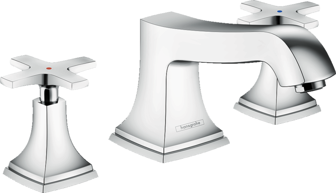 3-Hole Roman Tub Set Trim with Cross Handles 3-Hole Roman Tub Set Trim with Cross Handles