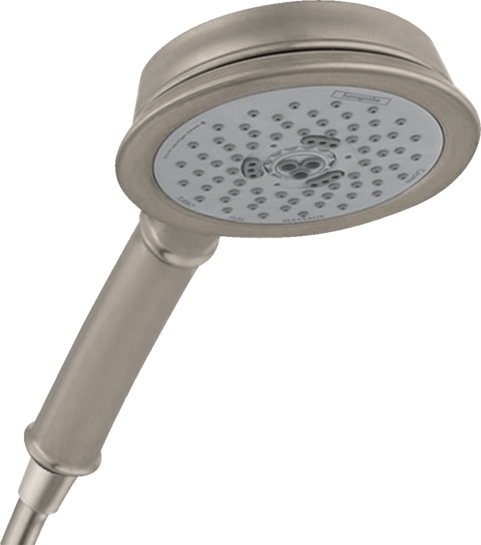 hansgrohe Croma 04909820 - Juego completo de ducha con sistema de ducha, 1  pulverizador en níquel cepillado, válvula de ducha incluida 2 GPM, 04909820