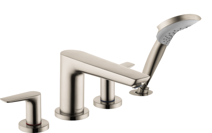 4-Hole Roman Tub Set Trim with 1.8 GPM Handshower 4-Hole Roman Tub Set Trim with 1.8 GPM Handshower