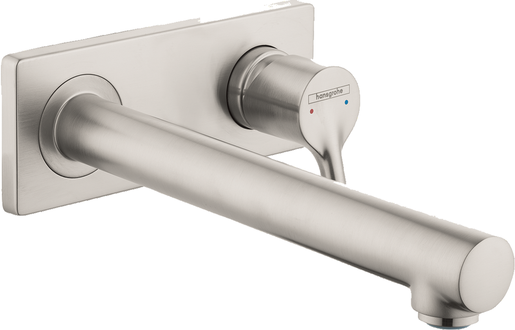 Single lever basin mixer for concealed installation wall-mounted with spout 22