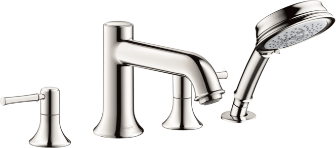 4-Hole Roman Tub Set Trim with 1.8 GPM Handshower 4-Hole Roman Tub Set Trim with 1.8 GPM Handshower