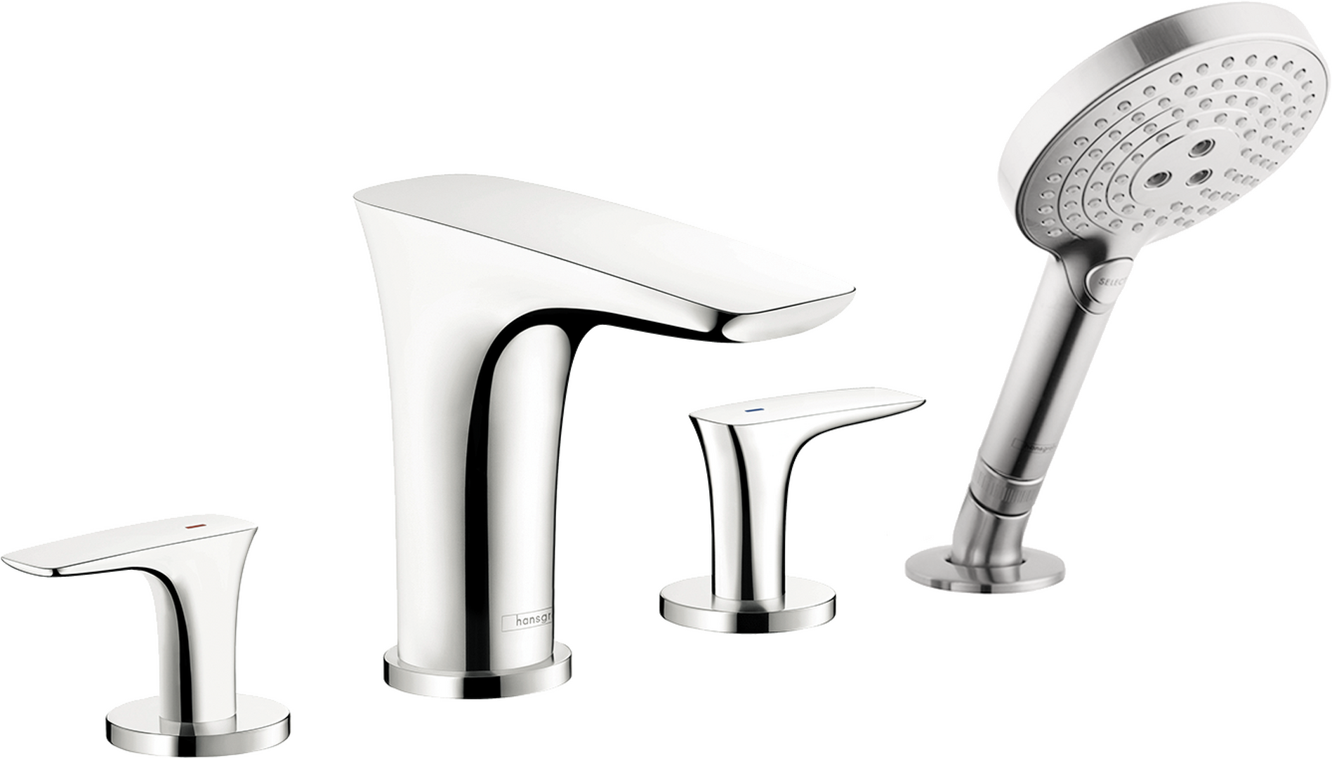 4-Hole Roman Tub Set Trim with 1.75 GPM Handshower