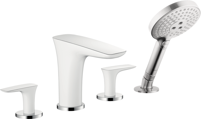 4-Hole Roman Tub Set Trim with 1.75 GPM Handshower 4-Hole Roman Tub Set Trim with 1.75 GPM Handshower