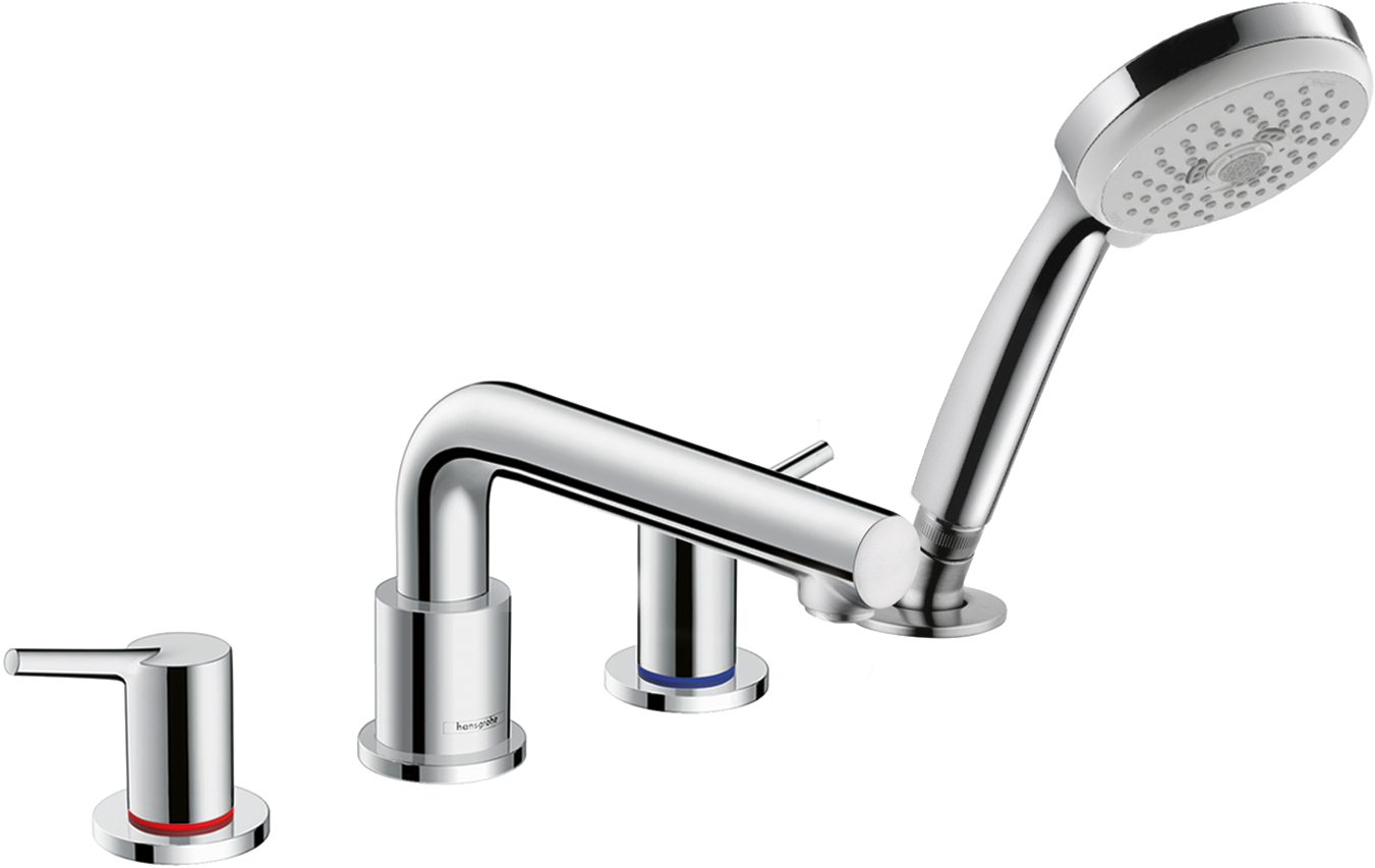 4-Hole Roman Tub Set Trim with 1.8 GPM Handshower