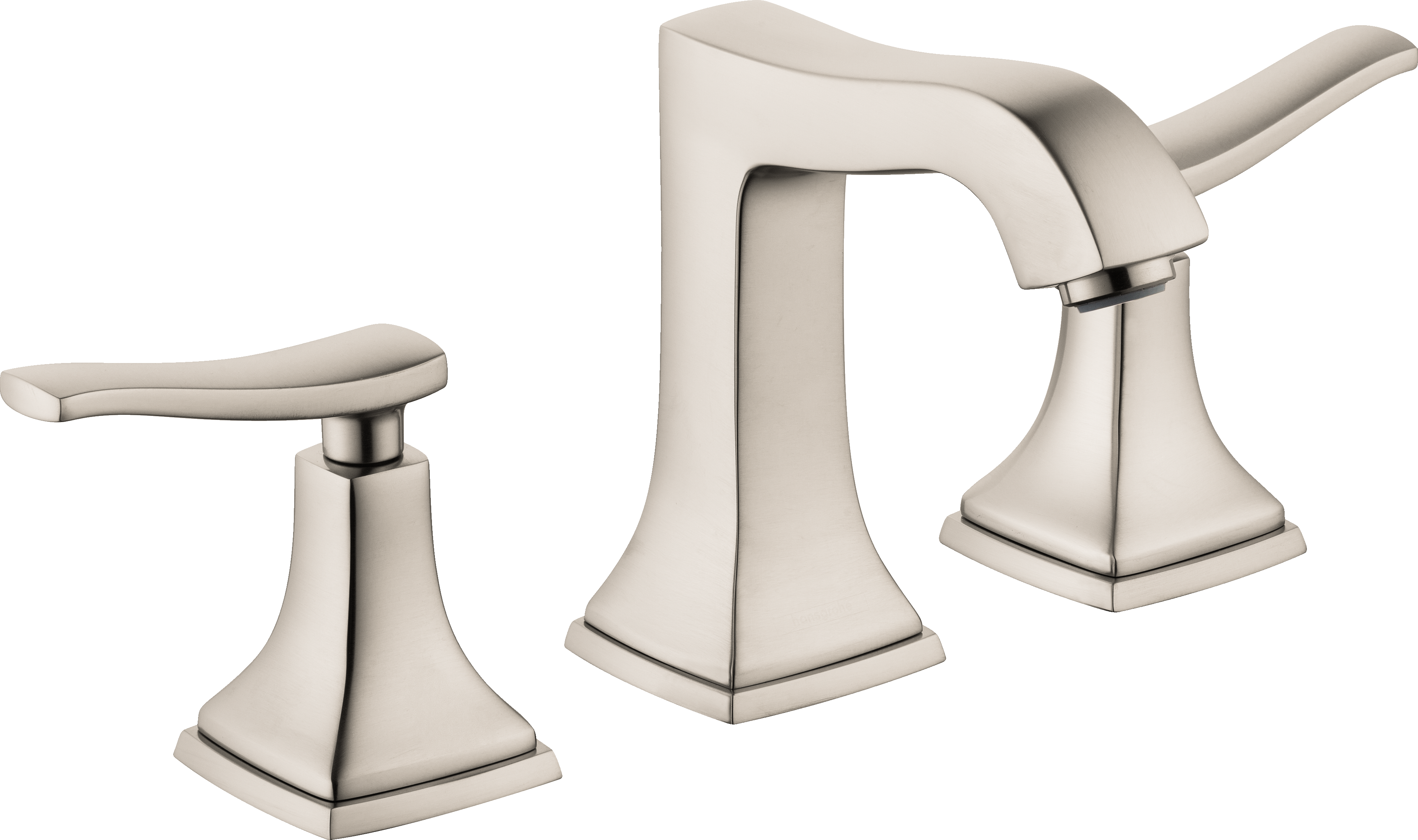 Widespread Faucet 110 with Lever Handles and Pop-Up Drain