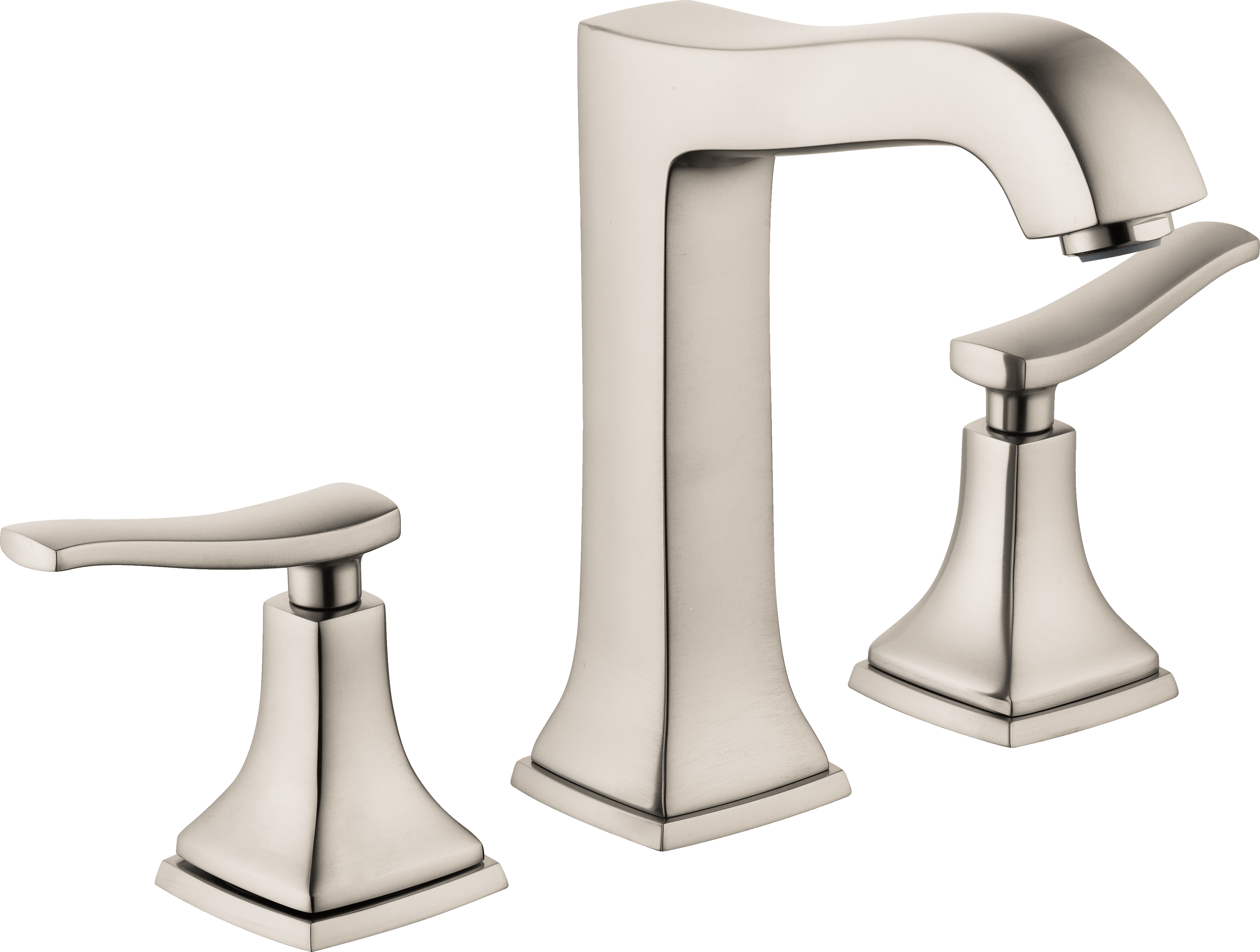 Widespread Faucet 160 with Lever Handles and Pop-Up Drain