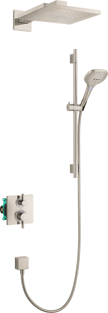 Thermostatic Showerhead/Wallbar Set with Rough