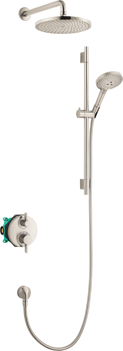 Hansgrohe Shower Set Raindance S Thermostatic Showerhead Wallbar Set