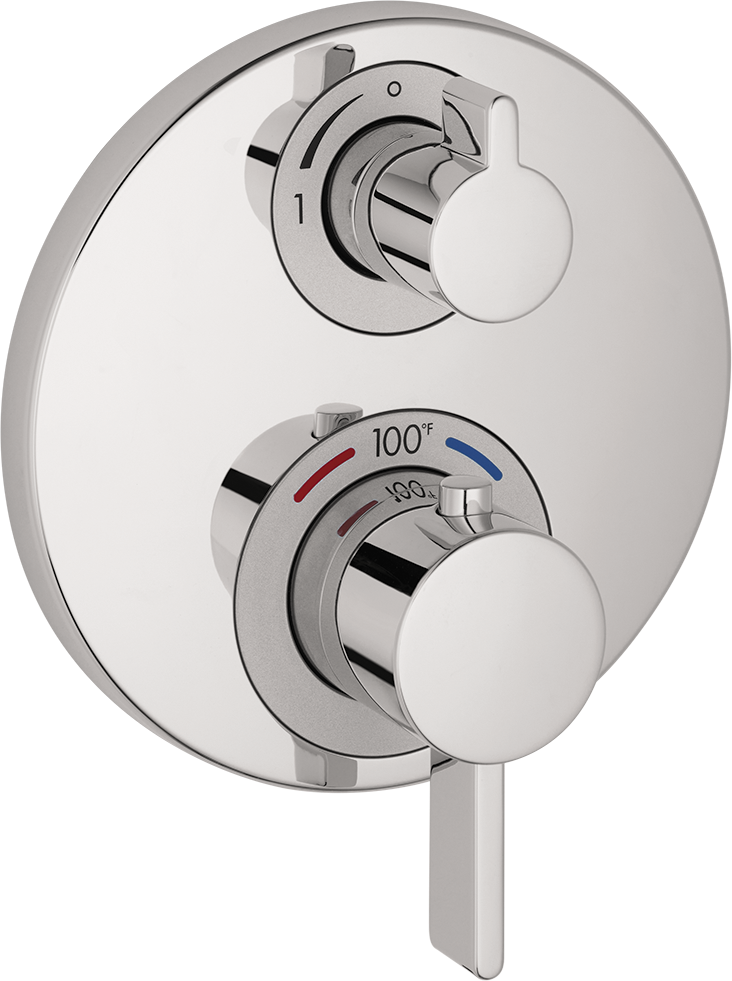 Ecostat S Shower mixers: 2-handle, 1 function, Chrome, Art. no