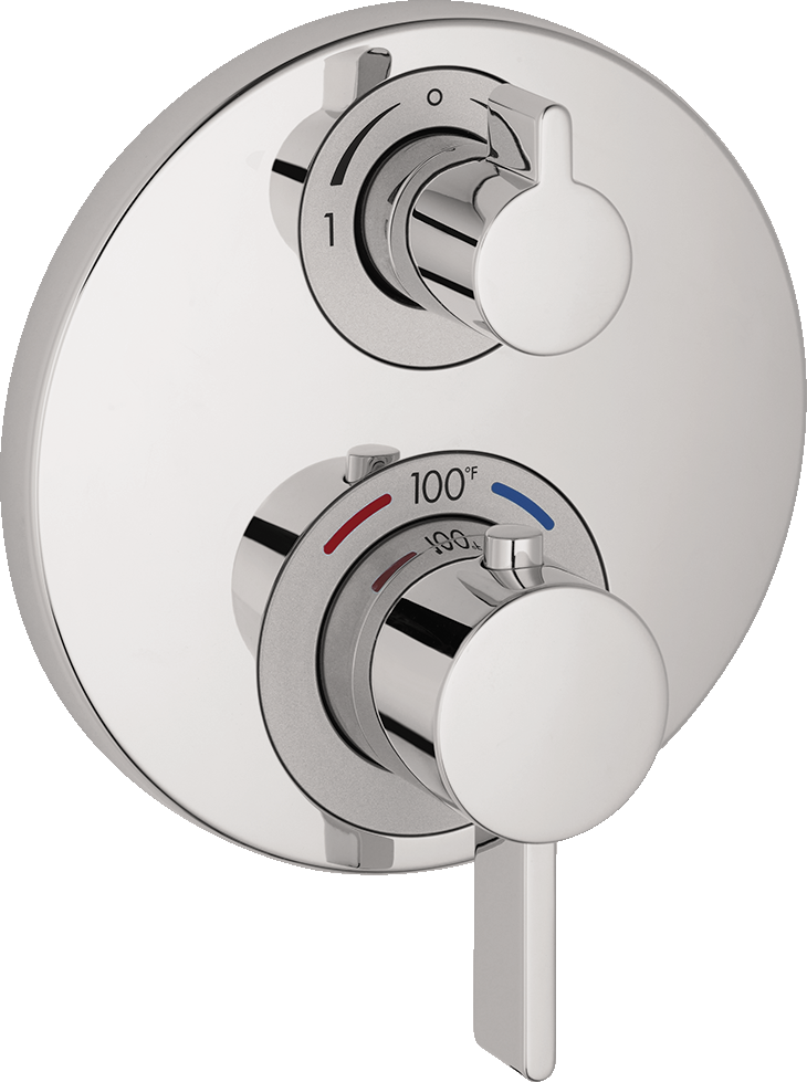 Hansgrohe 4231820 S Thermostatic Valve Trim with Integrated Diverter and Volume 