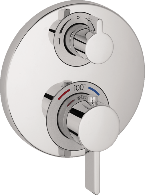 Thermostatic Trim with Volume Control and Diverter