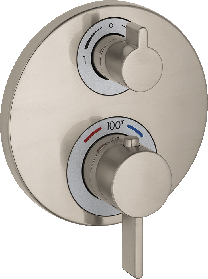 Thermostatic Trim with Volume Control and Diverter