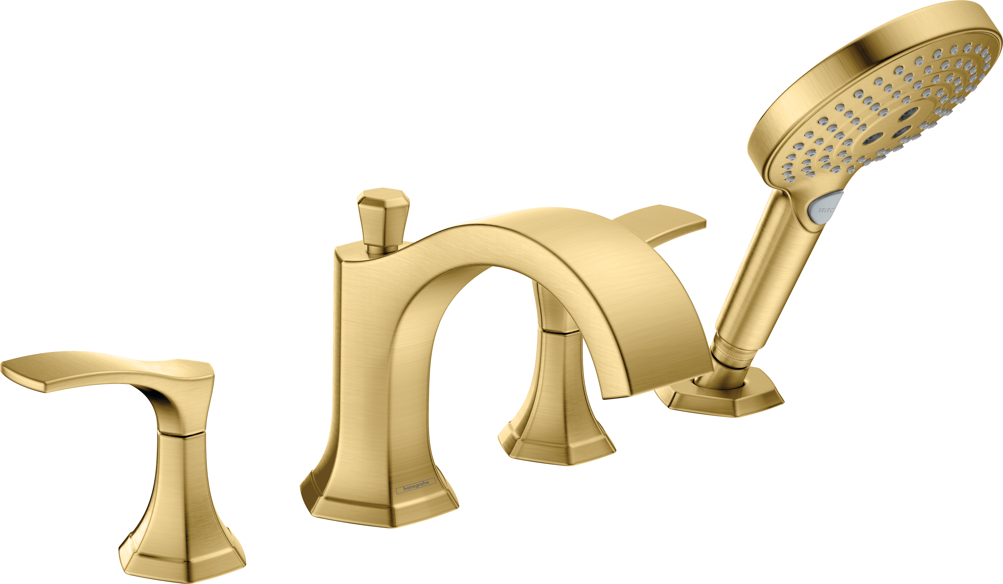 Mezclador para borde de bañera de 4 orificios