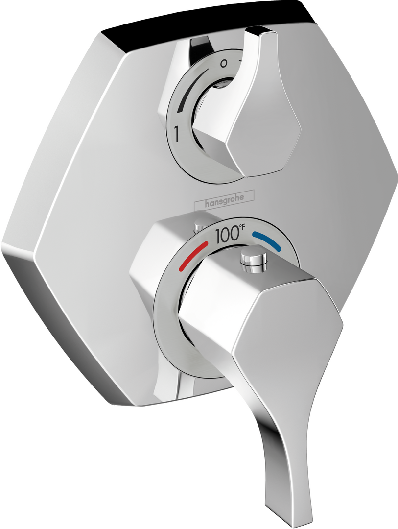 Thermostatic Trim with Volume Control and Diverter