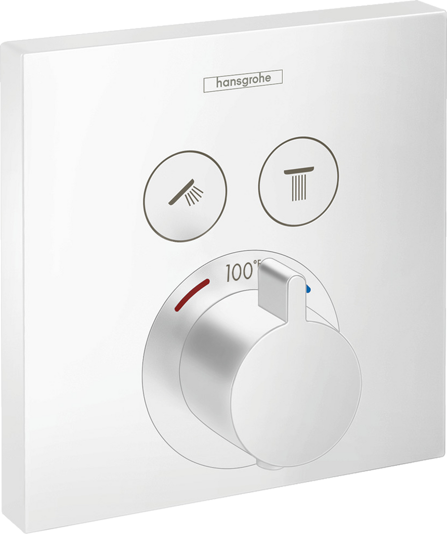Thermostat for concealed installation for 2 functions