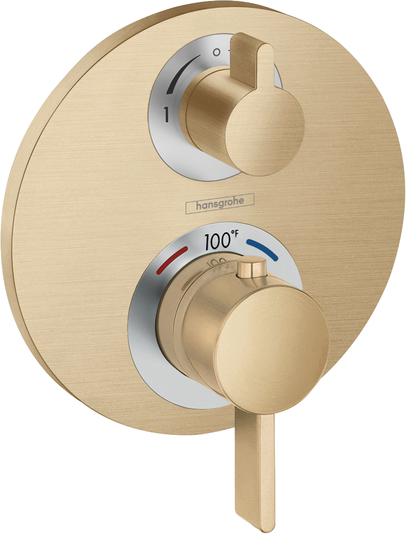 Thermostatic Trim with Volume Control and Diverter
