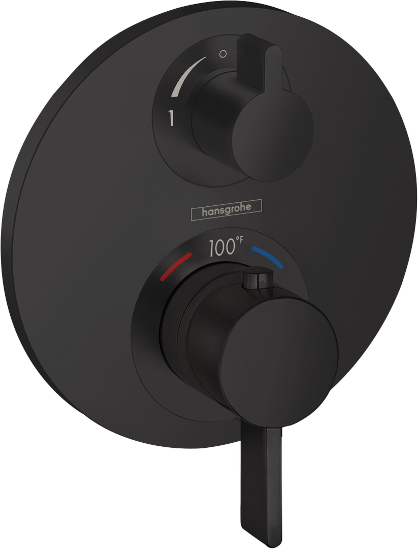 Thermostatic Trim with Volume Control and Diverter