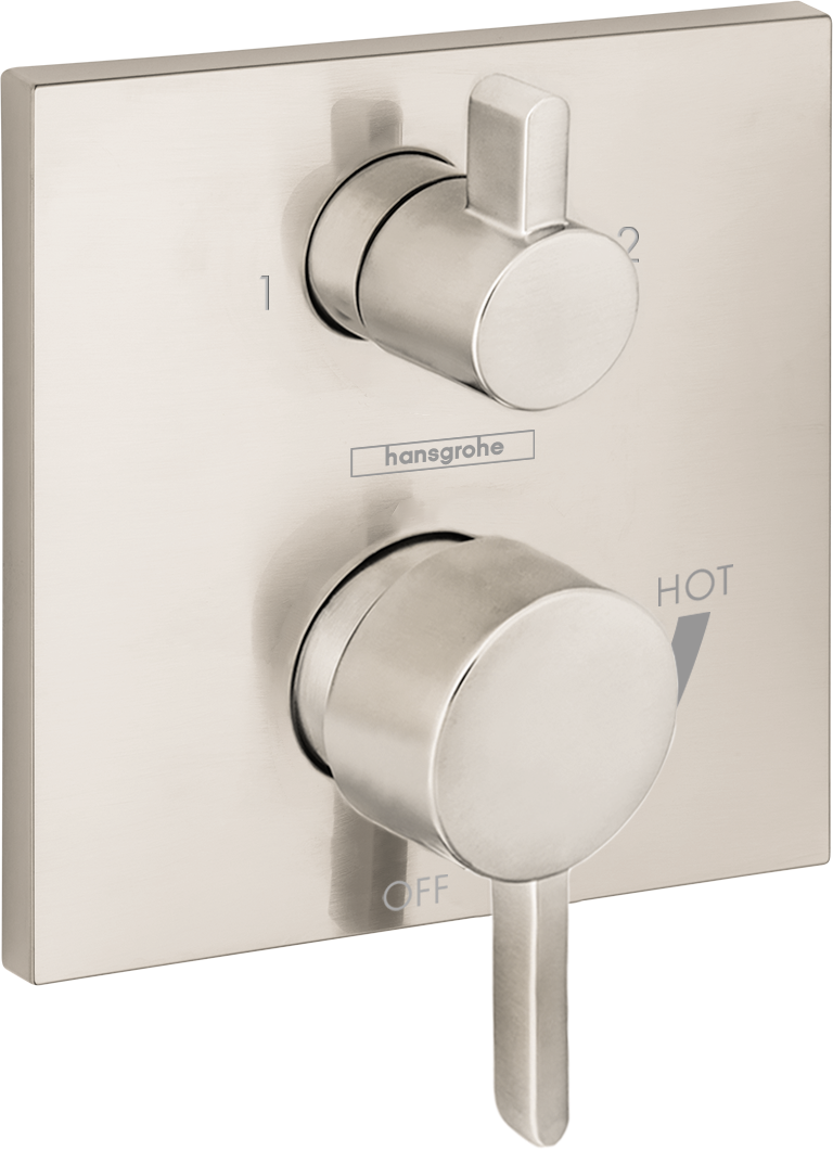 Pressure Balance Trim S Square with Diverter